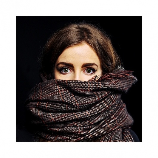 Art Sponge I Inspirational Visual Art #julian #girl #berman #scarf #intense #photography #portrait