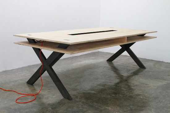 Work Table 02 Series Miguel de la Garza #furniture #design #table #work