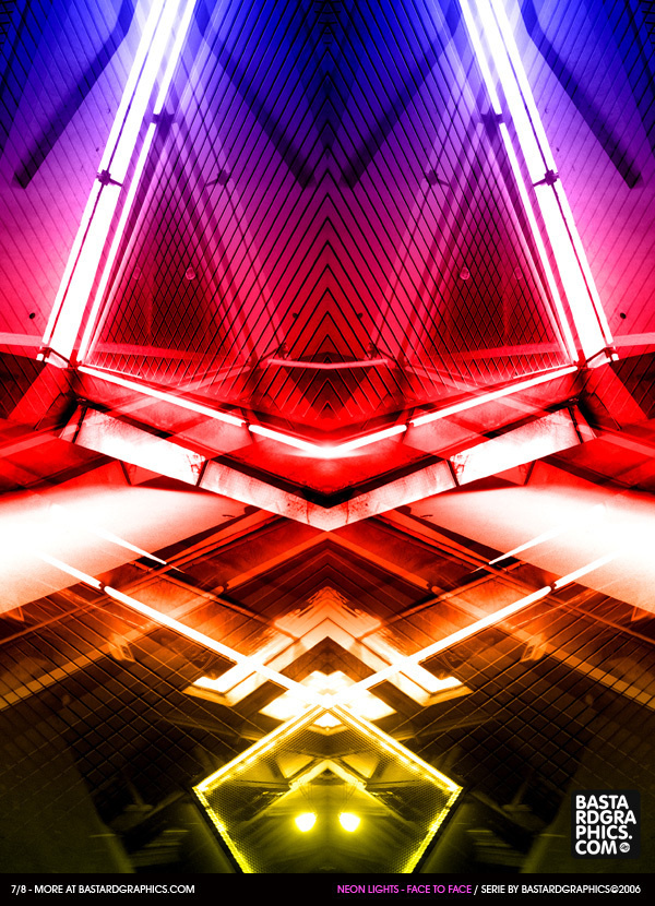 Neon Lights - Face To Face on the Behance Network #layout
