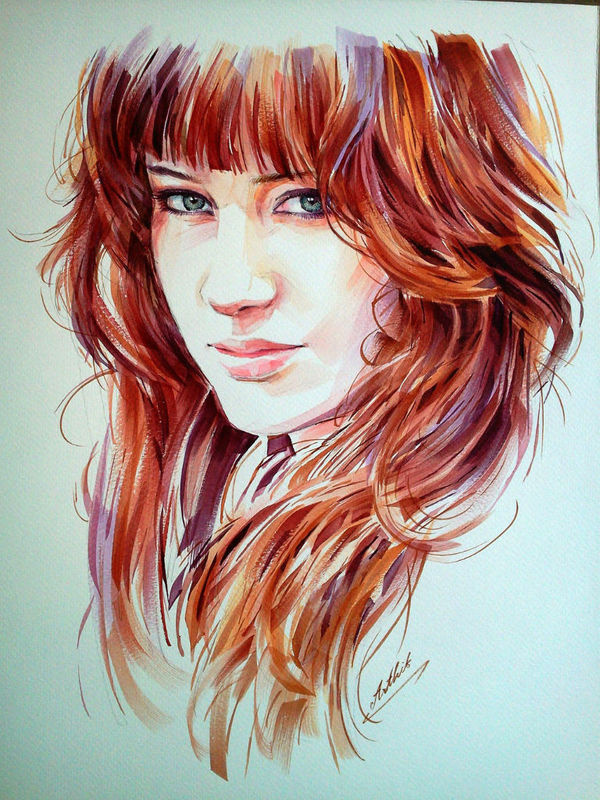 Watercolor portraits by Arthit Lertlalitkul #painting #watercolor #art