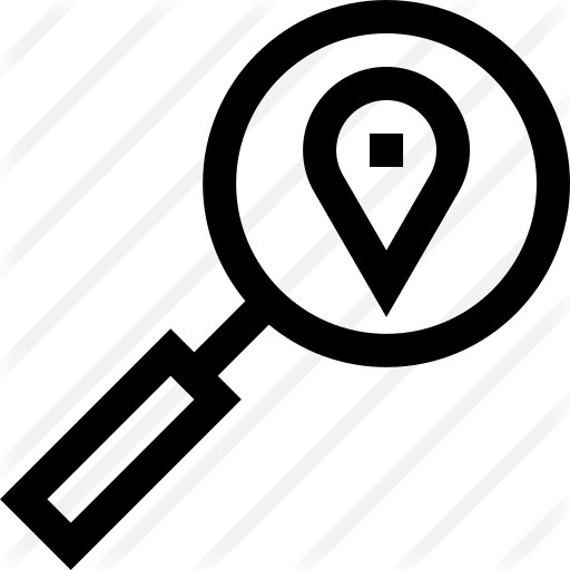See more icon inspiration related to maps and location, loupe, map pointer, map point, map location, placeholder, navigation, magnifying glass, pin, point, search, interface and signs on Flaticon.