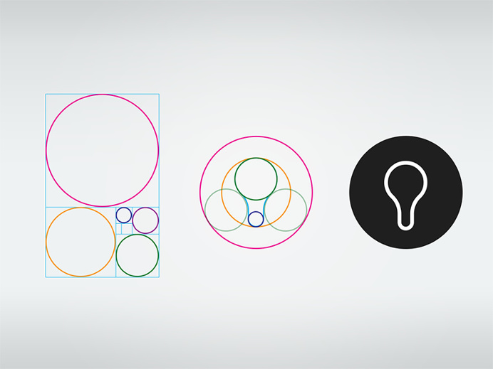Golden ratio logo by Andrew Becker