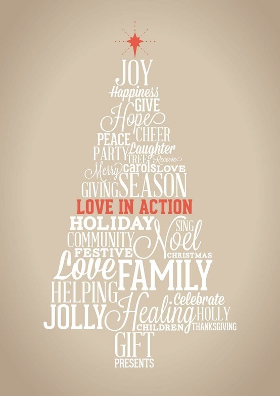 Christmas: Love In Action #vector #tree #design #christmas #poster