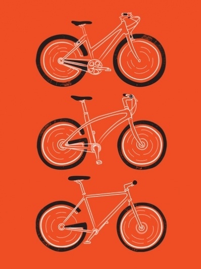 Go Go Go Art Print by Marcoooooo | Society6 #illustration #bike #poster
