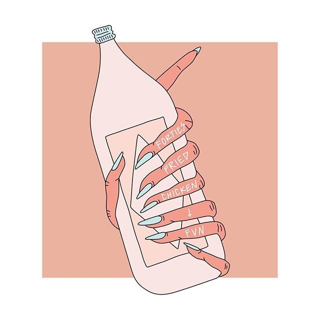 #40oz #illustration #hand #hands #wine