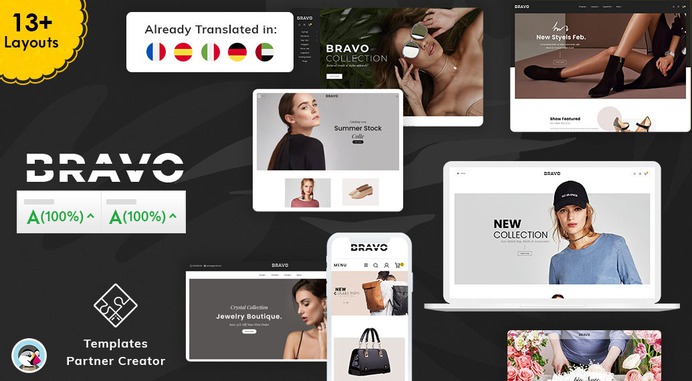 #BRAVO - #Fashion #Boutique #MultiPurpose Boutique Shop - #Prestashop #Responsive #Theme | #TemplateTrip #eCommerce #Website #Design #Template