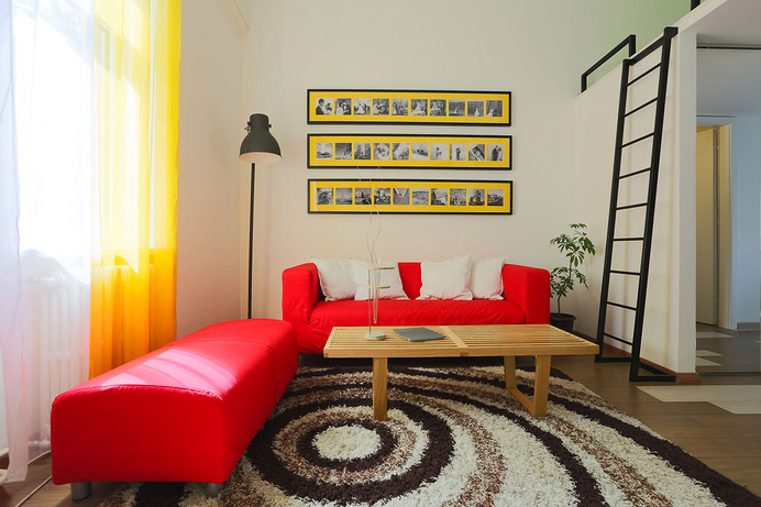 Studio apartment modified to perform two functions office and home - www.homeworlddesign. com (6) #office #apartments #studio #workspace
