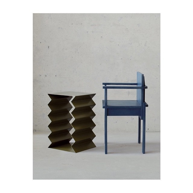 The usual suspects. #slab #chair #zigzag #table #pagethirtythree #opticaldelusion - available to preorder at pagethritythree.com