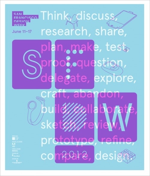 Design Envy · San Francisco Design Week 2012: Manual #color #bold #poster