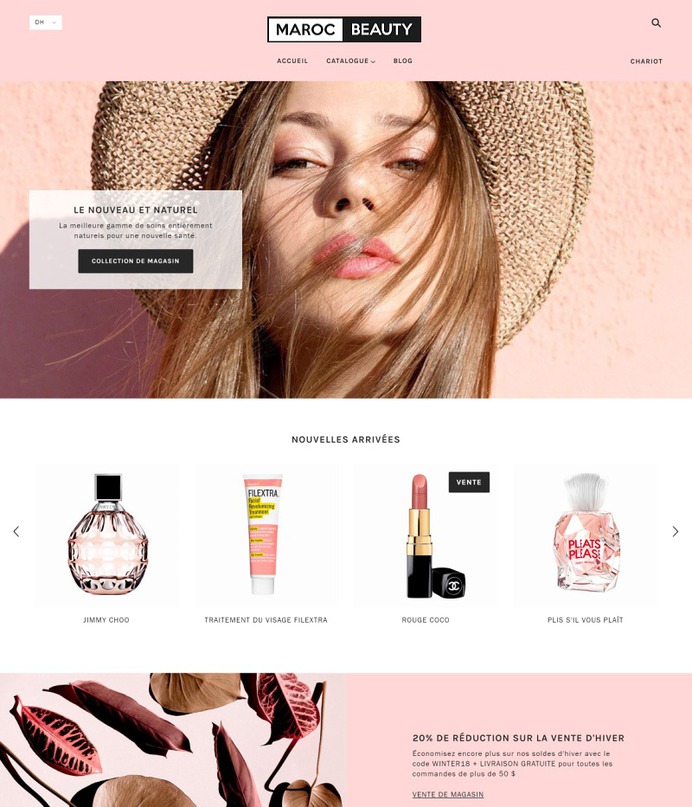 Beauty website