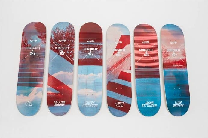 Concrete & Sky decks #deck #skateboard #design #series