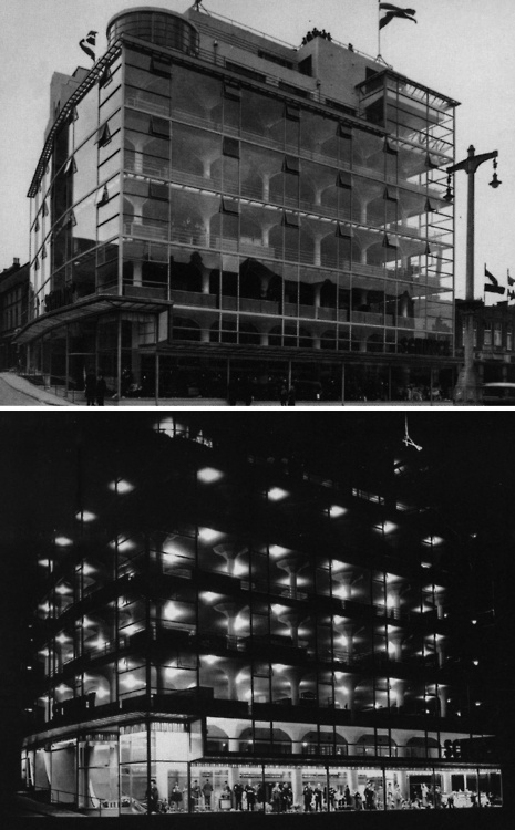 FRITS PEUTZ SCHUNCK GLASS PALACE IN HEERLEN, NETHERLANDS, 1935 #glass #architecture #structure #facades