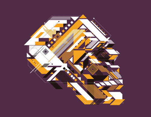 skull.jpg #profile #vector #shapes #triangle #skull