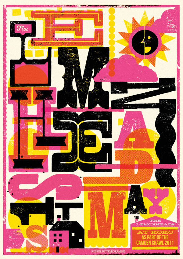 Telegramme #screen #gig #print #poster