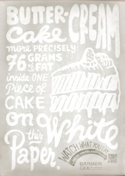 Barmer Gek: Fat Posters, 5 #chalk #poster