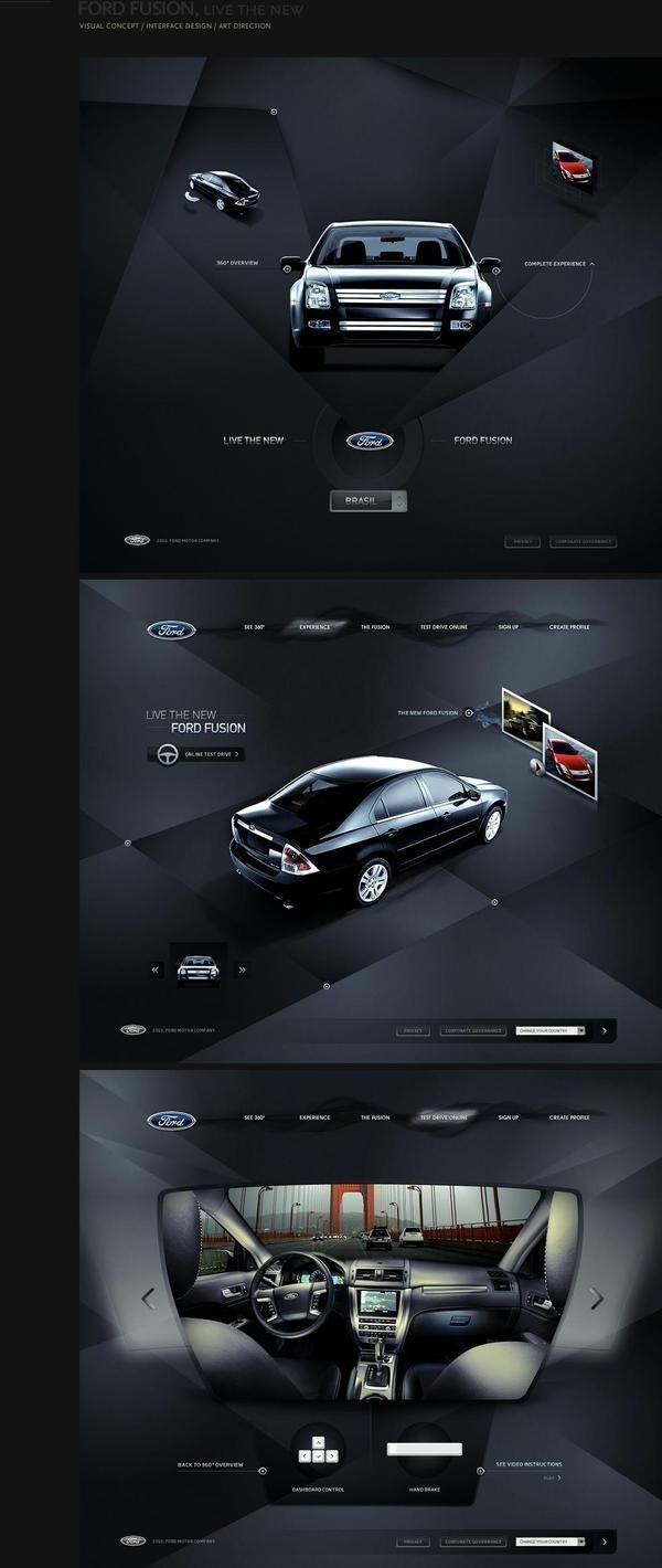 Ford web design #ford #design #digital #web #car