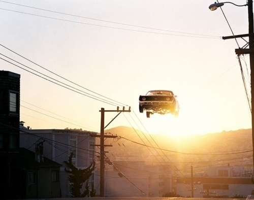 Avoiding elevators and taking the steps. #flare #photo #photography #car #light #high