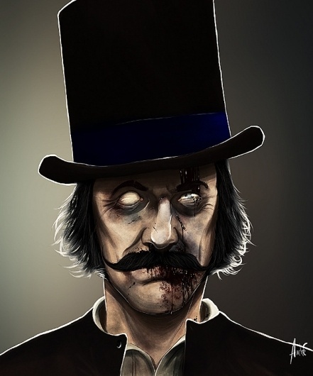 Looks like good Zombie Portraits by Andre De Freitas #painting #illustration #art