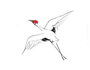 japanese art updating1 (2) #illustration #crane #nippon