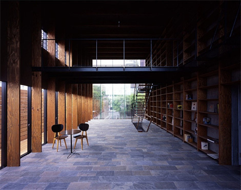 M3/KG #bookcases #libraries #interiors #wood #architecture #stairs