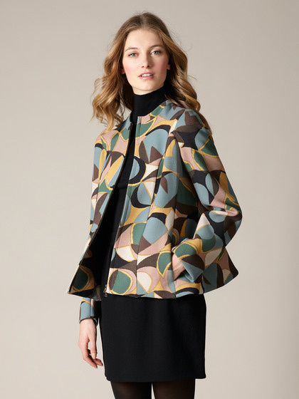 Marni Wool Crepe Futuristic Jacket #jacket #gilt #pattern