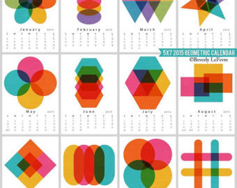 geometric design calendar
