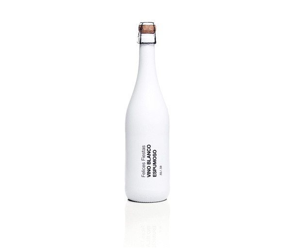 White wine bottle by Decimal #year #bottle #packaging #wine #decimal #new