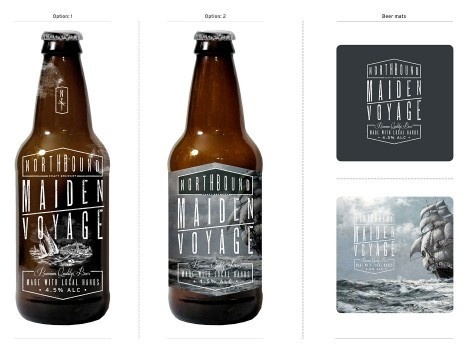 Northbound Brewing Co. #packaging #beer #label #bottle