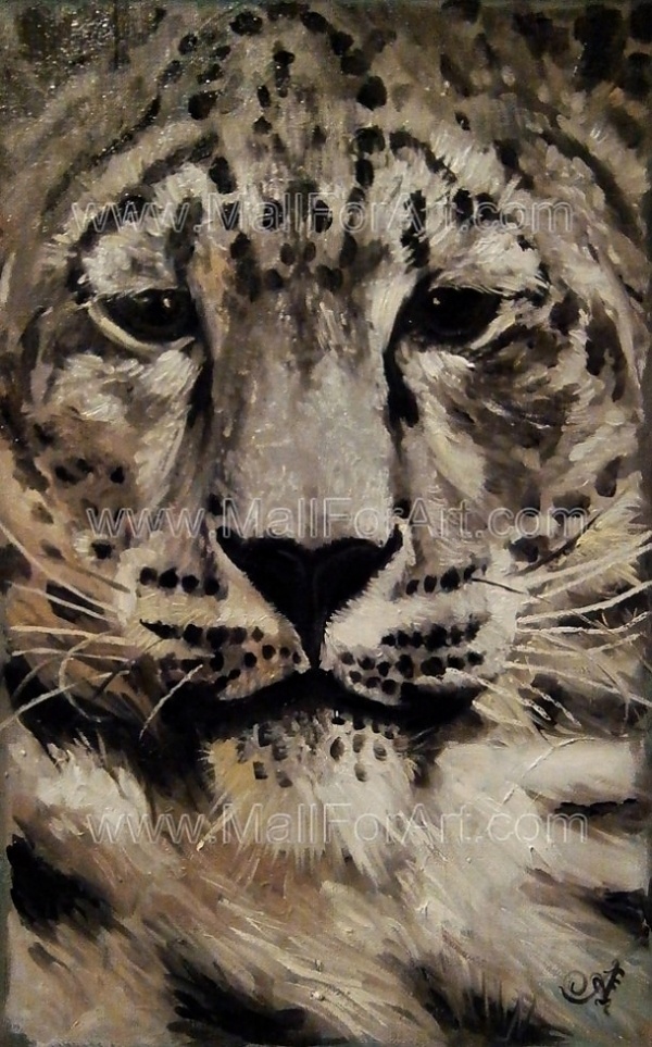 A different interpretation of realistic art - Angel Ivanov's paintings #leopard #snow #realism #portrait #painting #art #animal #oil