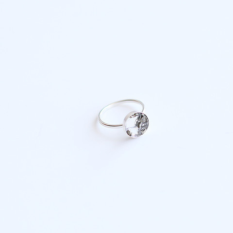 Pyrite Mosaic Reflect Ring || PARALLEL PULSE #pyrite #crystal #pulse #design #mirror #mosaic #jewelry #parallel #ring