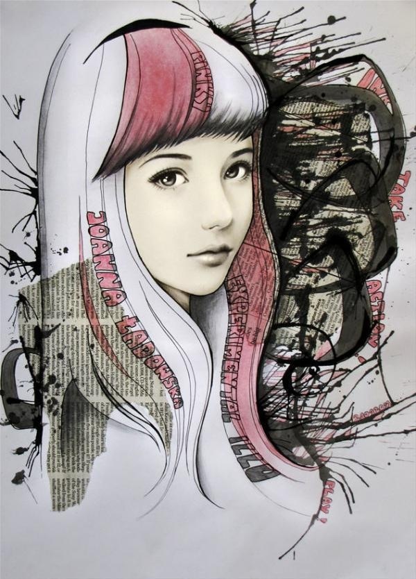 Mixed Media Illustrations by Joanna Ladowska #joanna #ladowska #illustrations #mixed #media