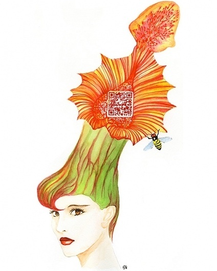 Beautiful Traps, Carnivorous QR Code Art & Stop Motion by Yiying Lu #qr #code