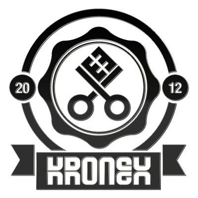 Kronex Productions 2012 #extraverage #design #crest #illustration #key #logo #kronex