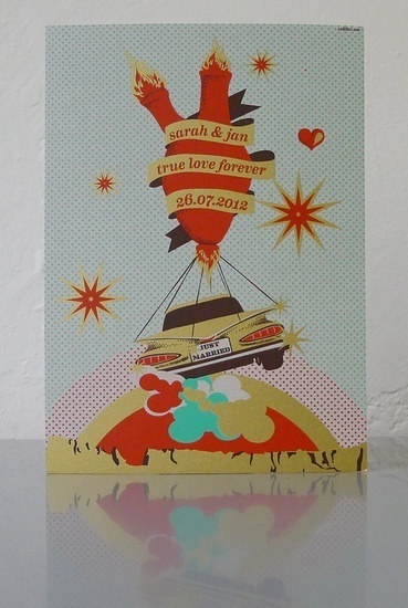 Desert love #collibri #silkscreen #fellerer #illustration #printing #art #marge