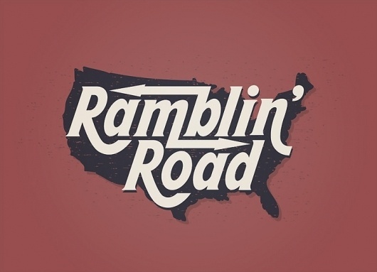 Highway Typeface - DAN CASSARO - YOUNG JERKS - Design/Animation/Illustration #young #cassaro #dan #road #ramblin #typeface #jerks #highway #typography