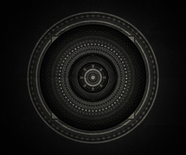 Inner space on Behance #branco #mandala #white #black #and #e #preto