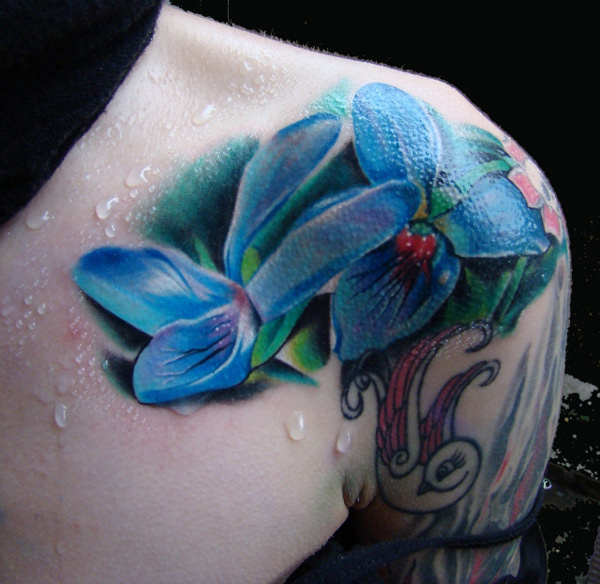 55 Awesome Shoulder Tattoos #flower #shoulder #tattoos