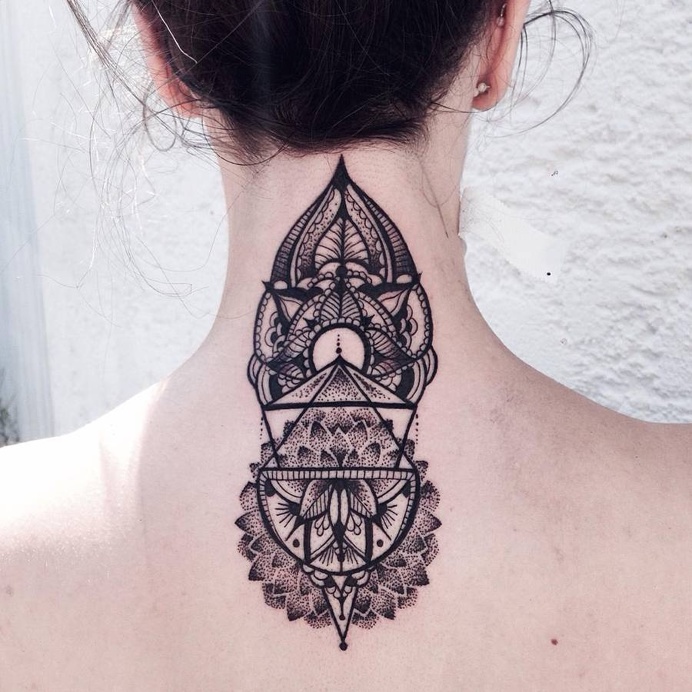 Beauty and Elegant Geometric and Poetic Tattoos #Tattoo
