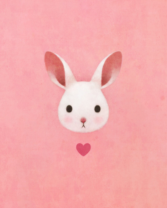 Heart on Behance #bunny