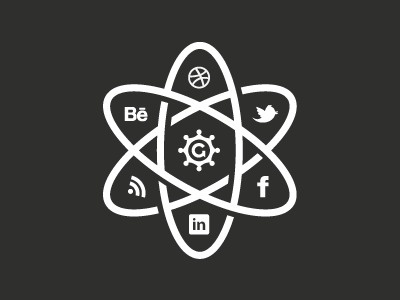 The_social_atom_2012 #logo #atoms #icons #social