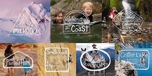 The seven wonders of Oregon campaign #campaign #adverts #design #travel #illustrations #seven #wonders #oregon
