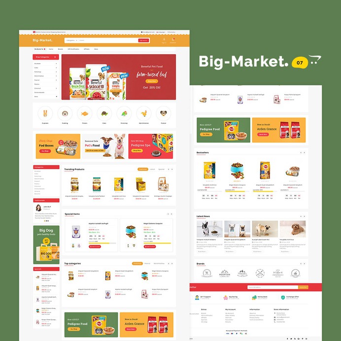 #BigMarket - #Opencart #Multipurpose #Responsive #Theme | #TemplateTrip #eCommerce #Website #Design #Template