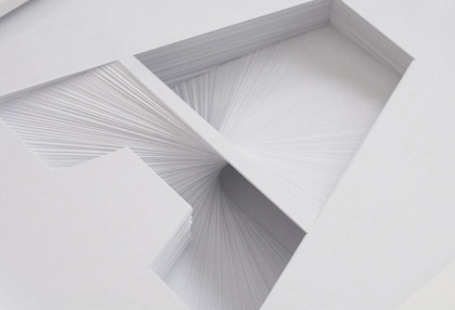 Indextwo | Paper Typography #sculpture #paper