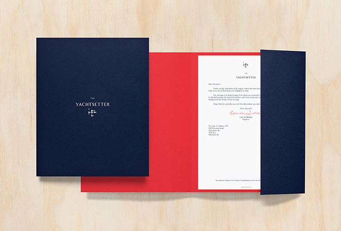 The Yachtsetter by Anagrama #print #graphic design #stationary #folder
