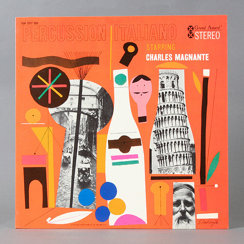 Percusion Italiano Record Cover by Neil Fujita #packaging #record cover #vinyl #lp #neil fujita