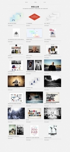 The website design showcase of Martin Silvestre. #website #martin #silvestre