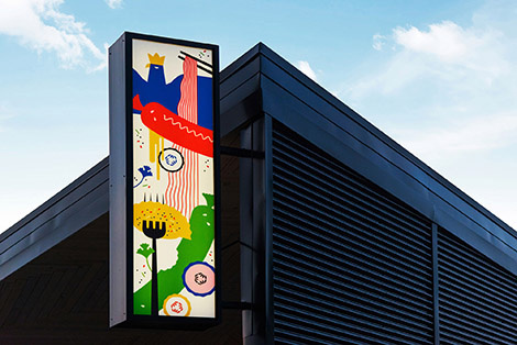Restaurant sign