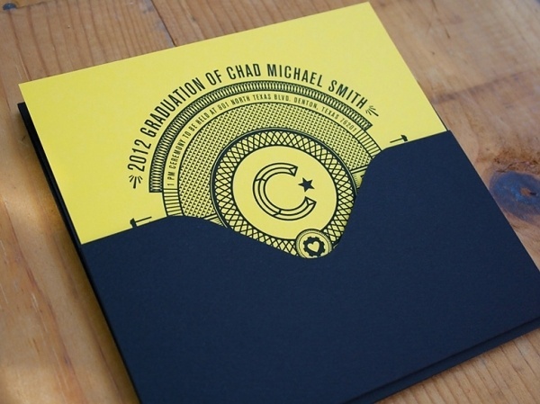 FPO: Chad Michael Smith Graduation Invitation #design #invitation #typography