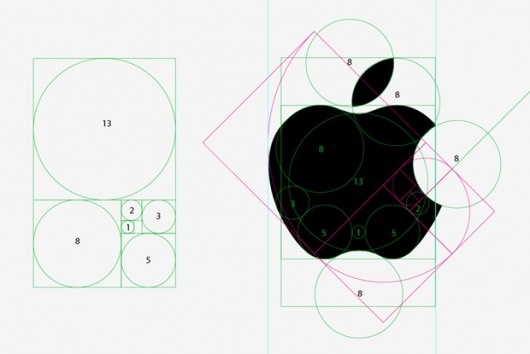 Apple logo and the golden ratio - Web Design blog #apple #ratio #grids #design #golden #logo