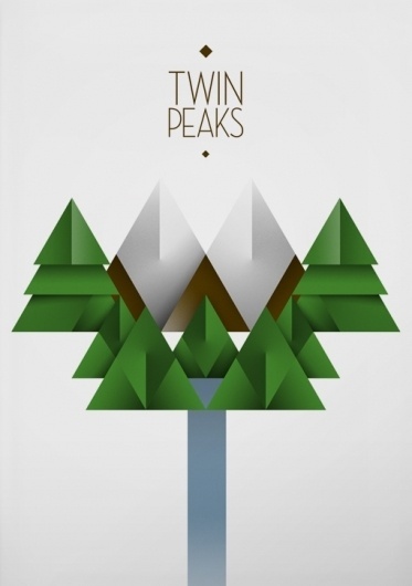 Twin Peaks : Miguel Naranjo #spain #design #graphic #peaks #naranjo #poster #twin #miguel